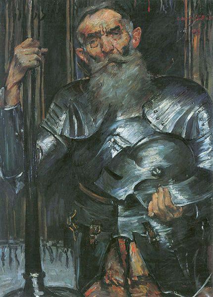 Lovis Corinth Alter Mann in Ritterrustung oil painting picture
